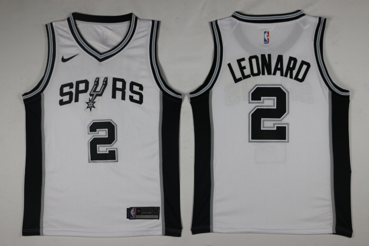 Men San Antonio Spurs #2 Leonard White Game Nike NBA Jerseys